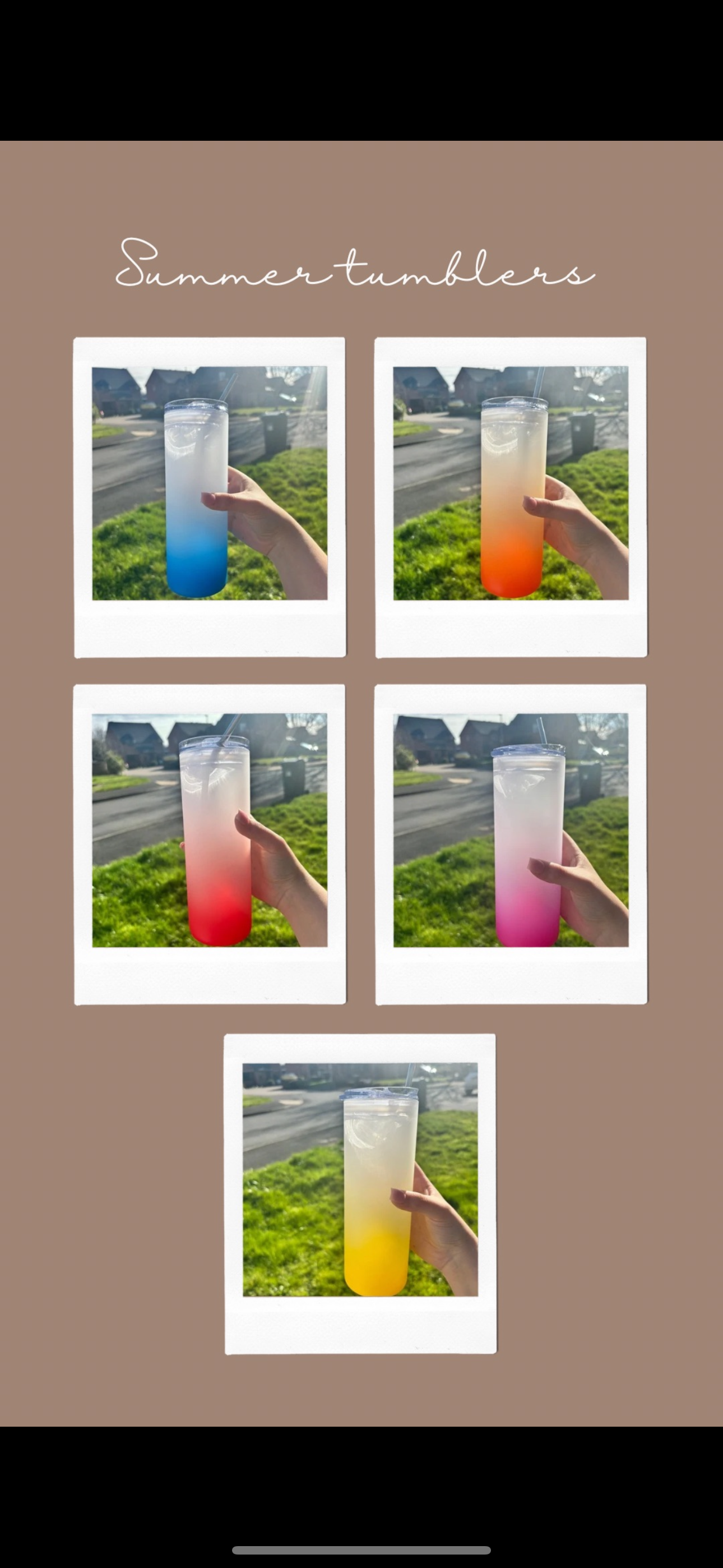 Ombré glass 25oz tumbler with wrap of choice