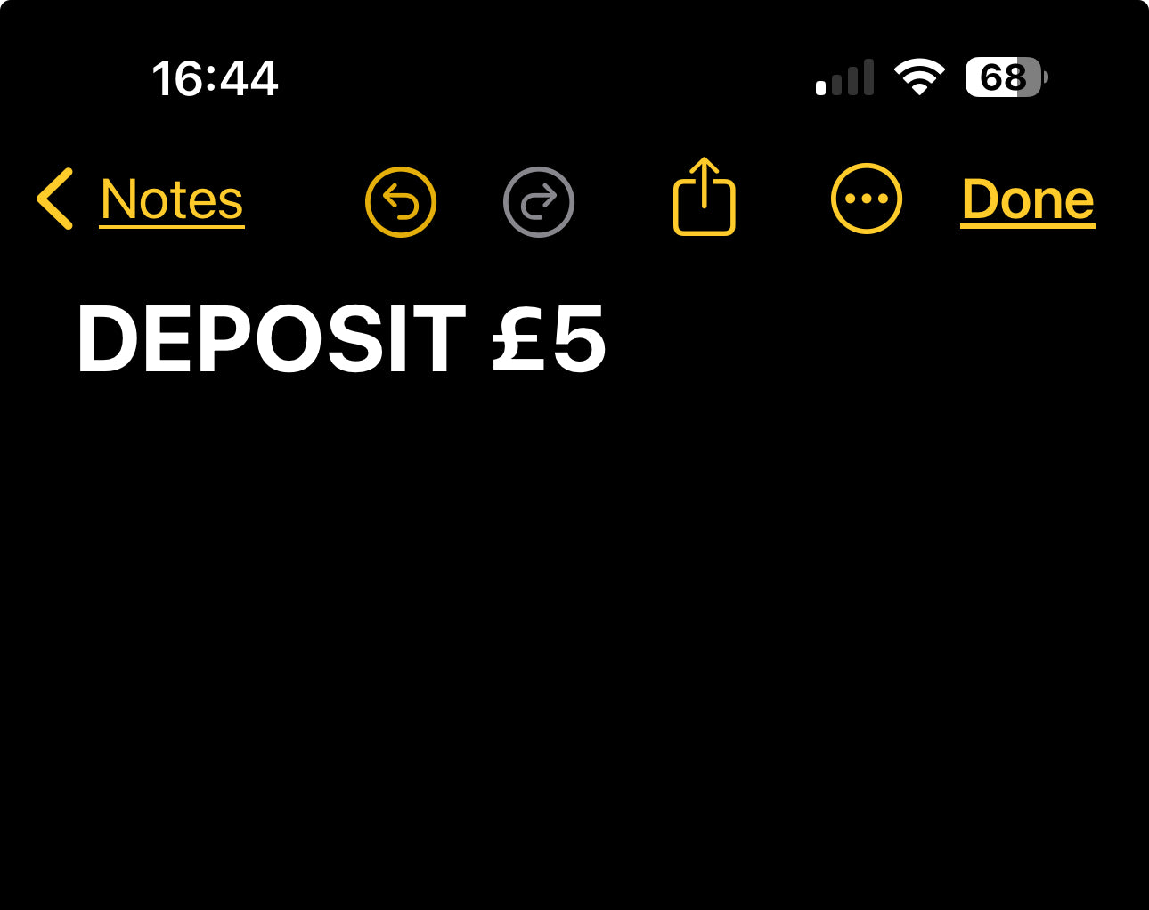 Wrap deposit