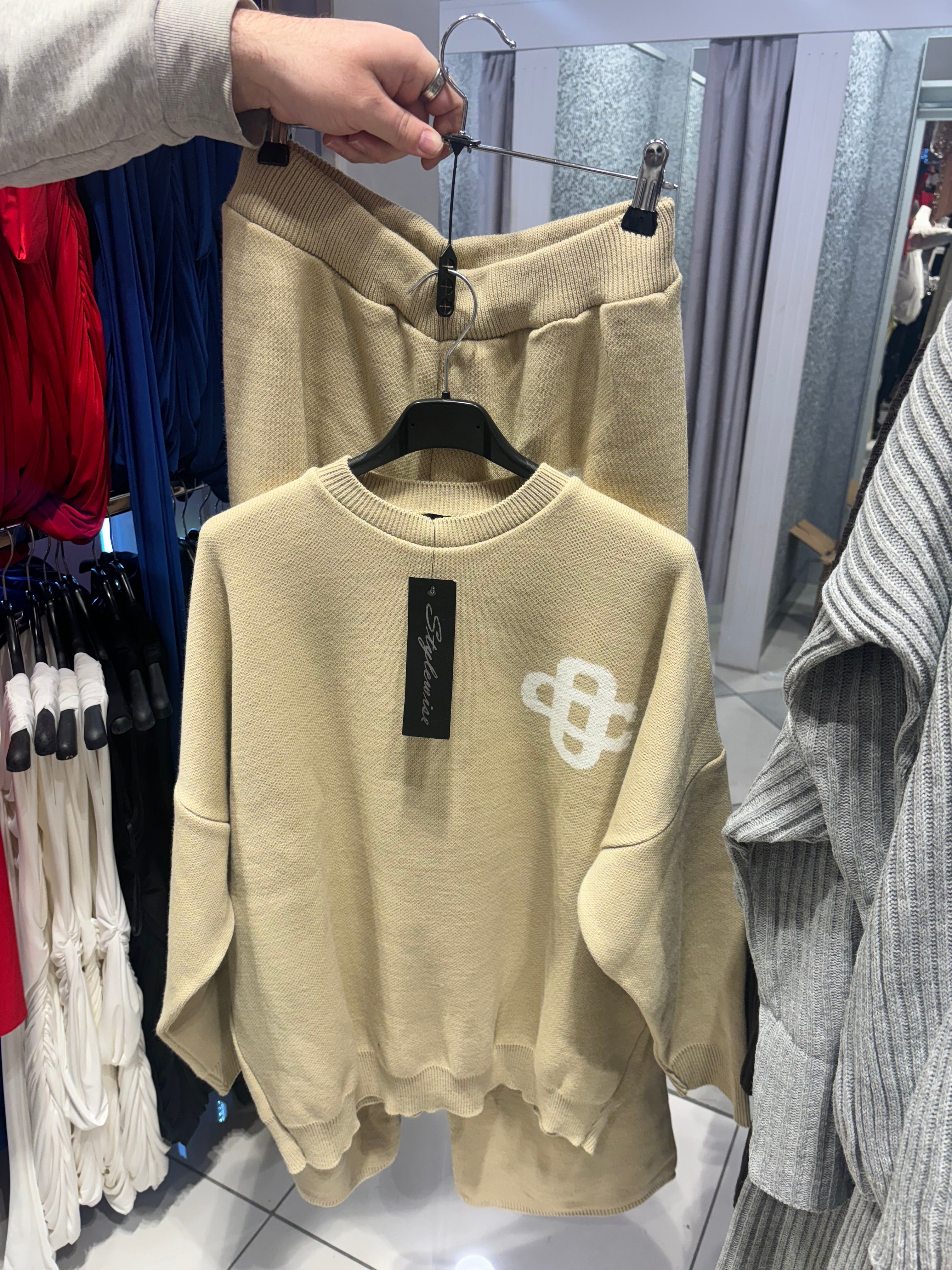 Zarah knitted rib set