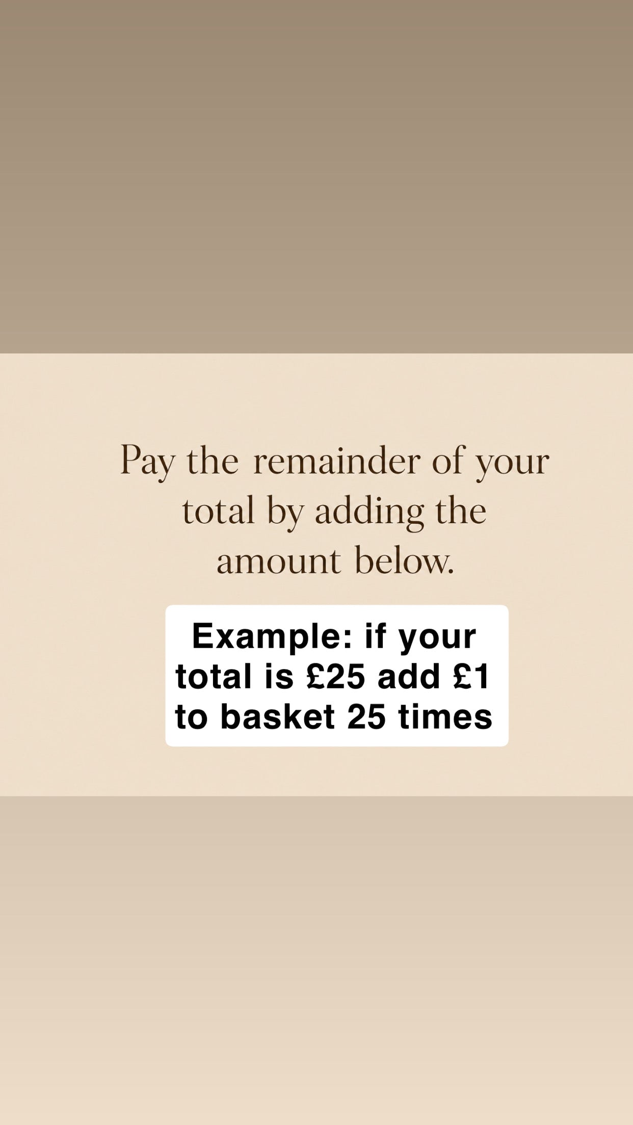 Pay REMAINDER