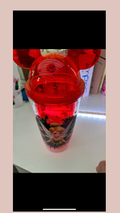 mickey mouse shaped plastic 16oz tumbler
