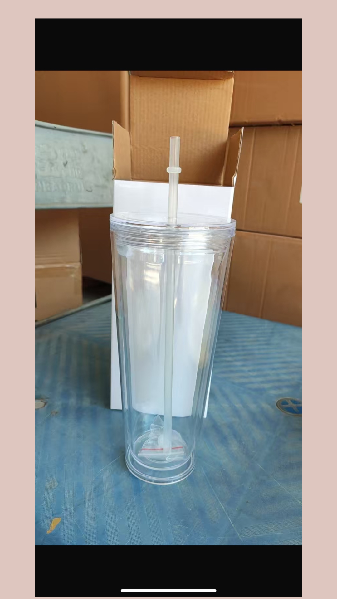 24oz plastic snowglobe