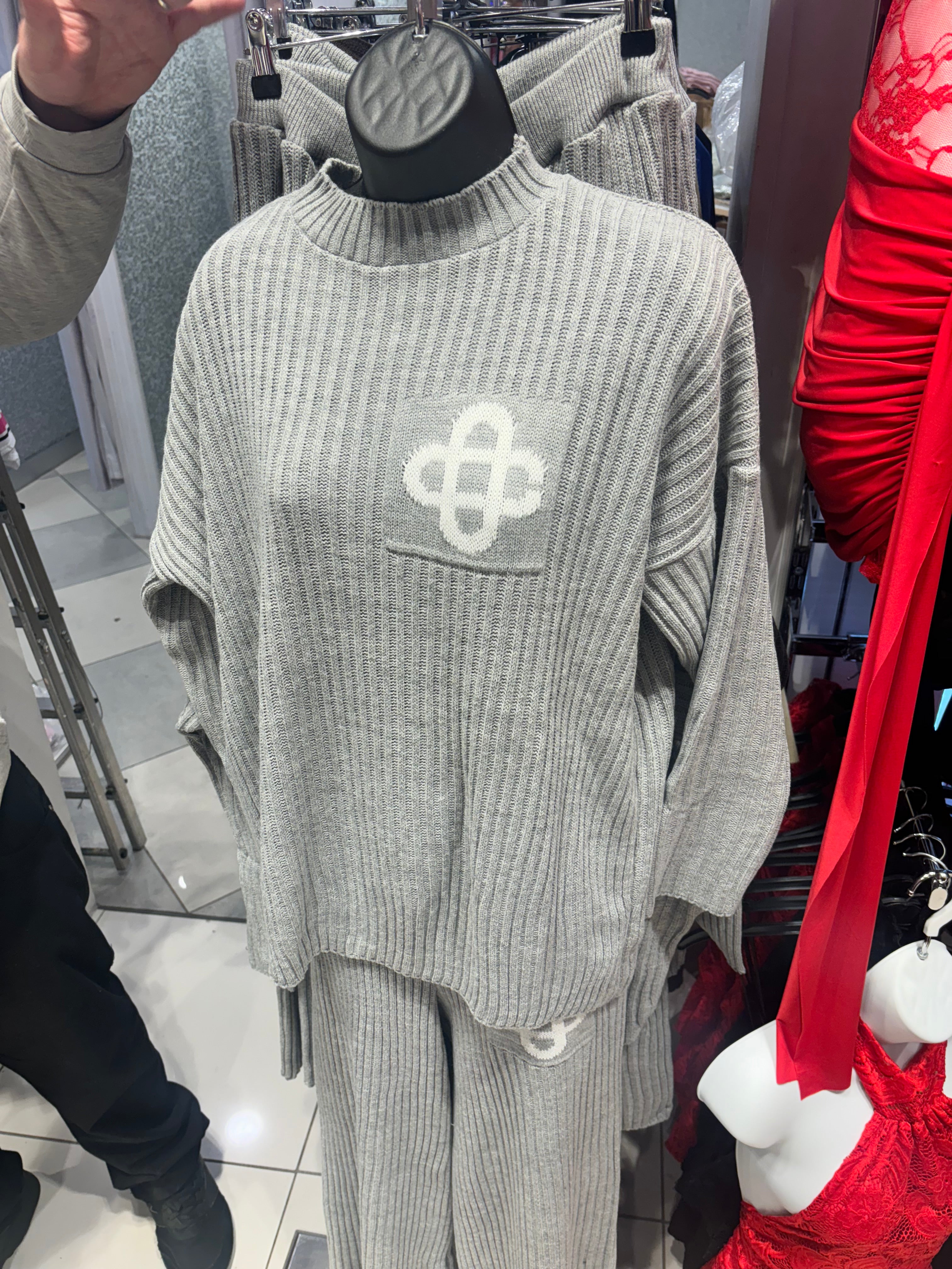 Zarah knitted rib set